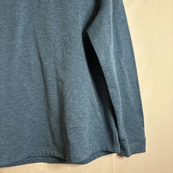 Under Armour Mens 1/4 Zip Sweatshirt Sweaterfleece Storm Loose Coldgear Blue XXL - Picture 6 of 16